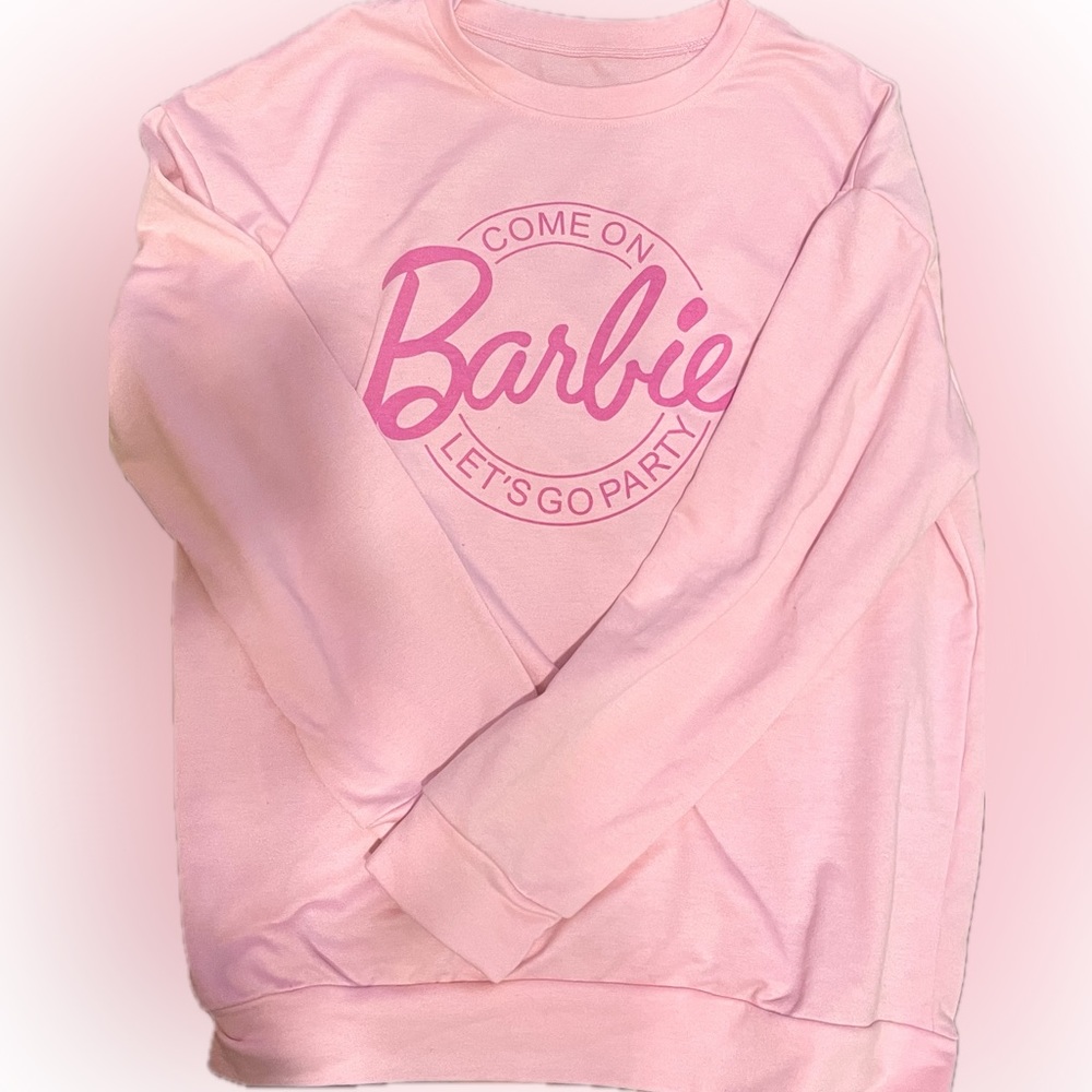 Barbie Pink Sweatshirt Women’s L - Picture 3 of 4